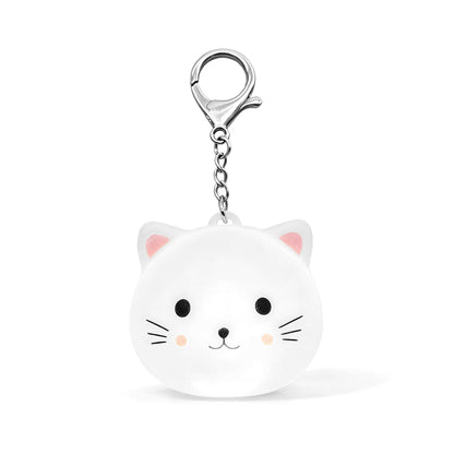 Cute Cat LED Purse Light Keychain, USB‑C Rechargeable Auto Sensor & Touch Control Bag Charm, Mini Night Light for Handbag, Backpack Accessories Gift for Women Girls