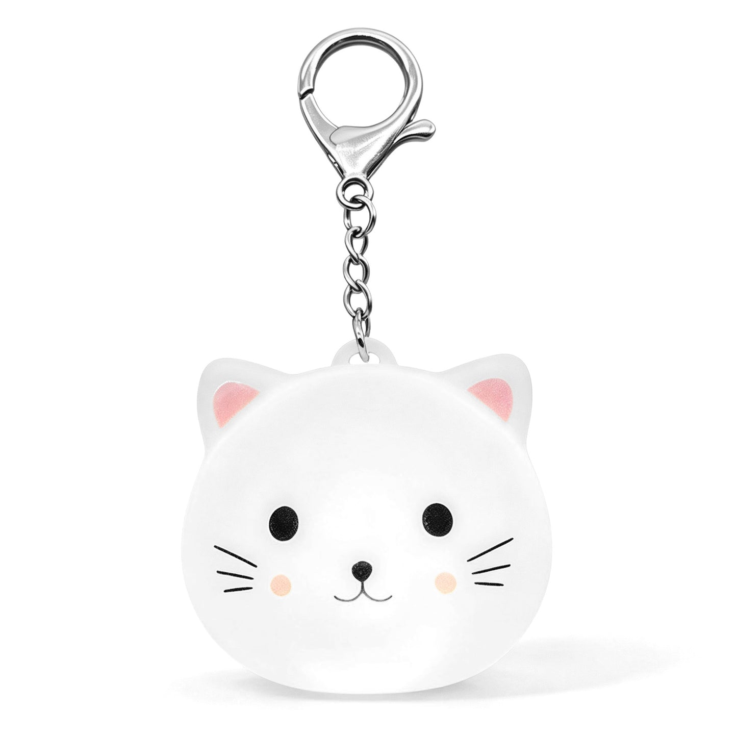 Cute Cat LED Purse Light Keychain, USB‑C Rechargeable Auto Sensor & Touch Control Bag Charm, Mini Night Light for Handbag, Backpack Accessories Gift for Women Girls