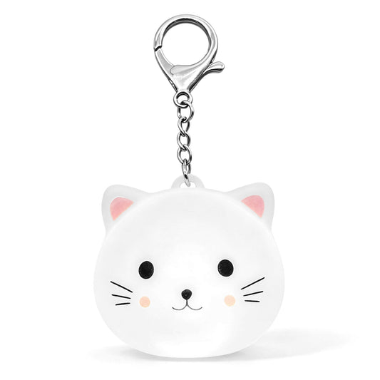 Cute Cat LED Purse Light Keychain, USB‑C Rechargeable Auto Sensor & Touch Control Bag Charm, Mini Night Light for Handbag, Backpack Accessories Gift for Women Girls